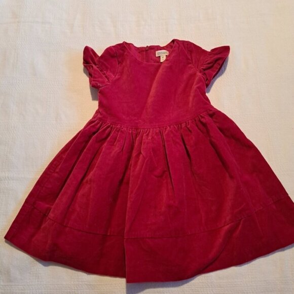 Gymboree girls size 2T velveteen red dress has defect pictured - Picture 1 of 6